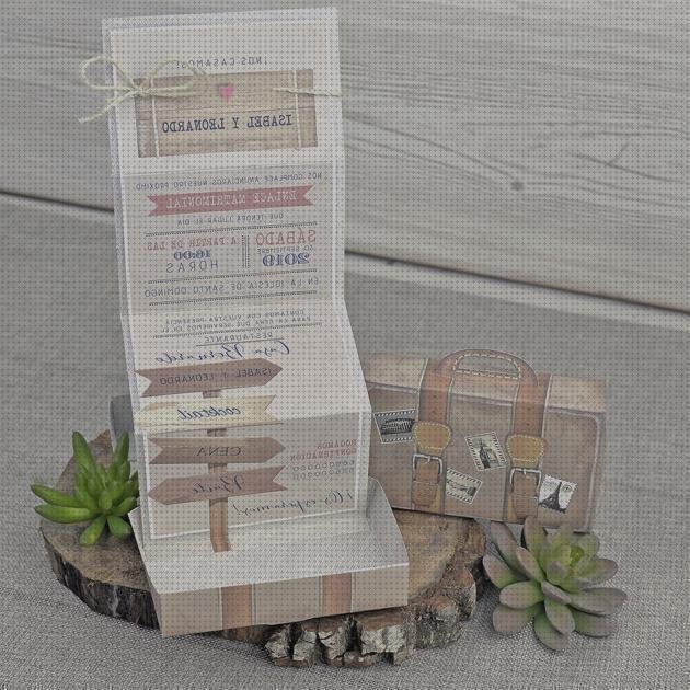 Las mejores invitación boda maleta de viaje