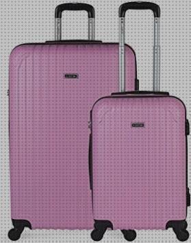 Review de maleta 55x40x20 rosa blanda
