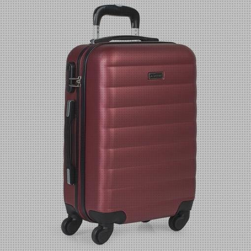 Las mejores marcas de maleta de viaje color granate
