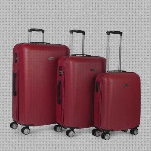 Las mejores ruedas maletas maletas con 4 ruedas roja