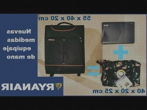 Las mejores maletas de cabina ryanair 40x25x20