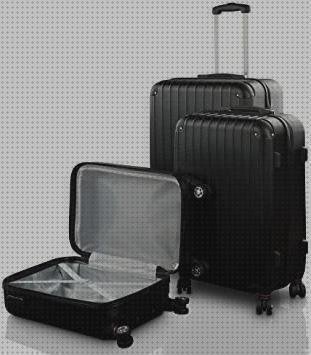 Opiniones de set de tres maletas negras de viaje